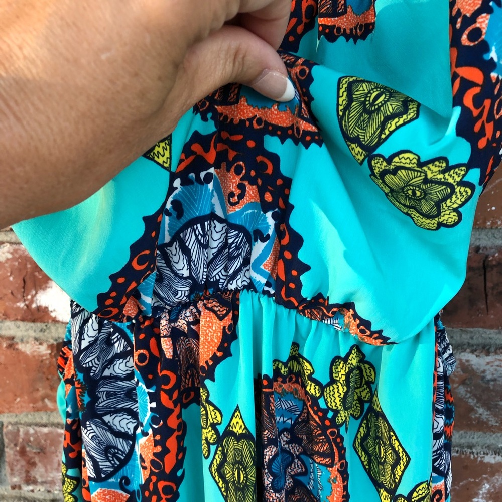 Itro strapless printed maxi dress size small - Picture 4 of 8